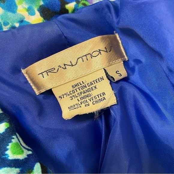 Transitions women’s jacket size small green and blue - Picture 8 of 9